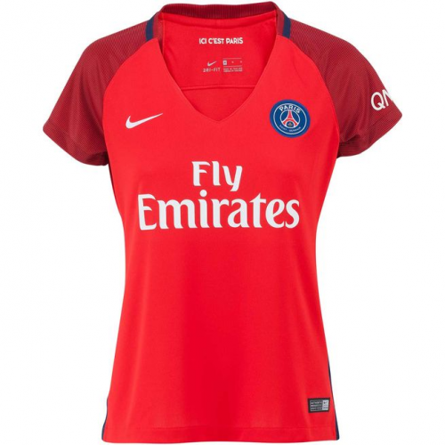 PSG Away Soccer Jersey 16/17 Women's Red